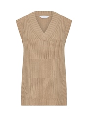 PixieGirl Petite Natural Zip Side V-Neck Tunic - Image 5 of 5