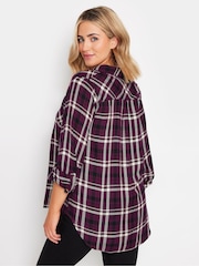 M&Co Red Long Sleeve Checked 100% Cotton Shirt - Image 3 of 5