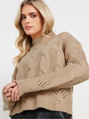 Natural - PixieGirl Petite Cable Jumper - Imagem 4 de 5