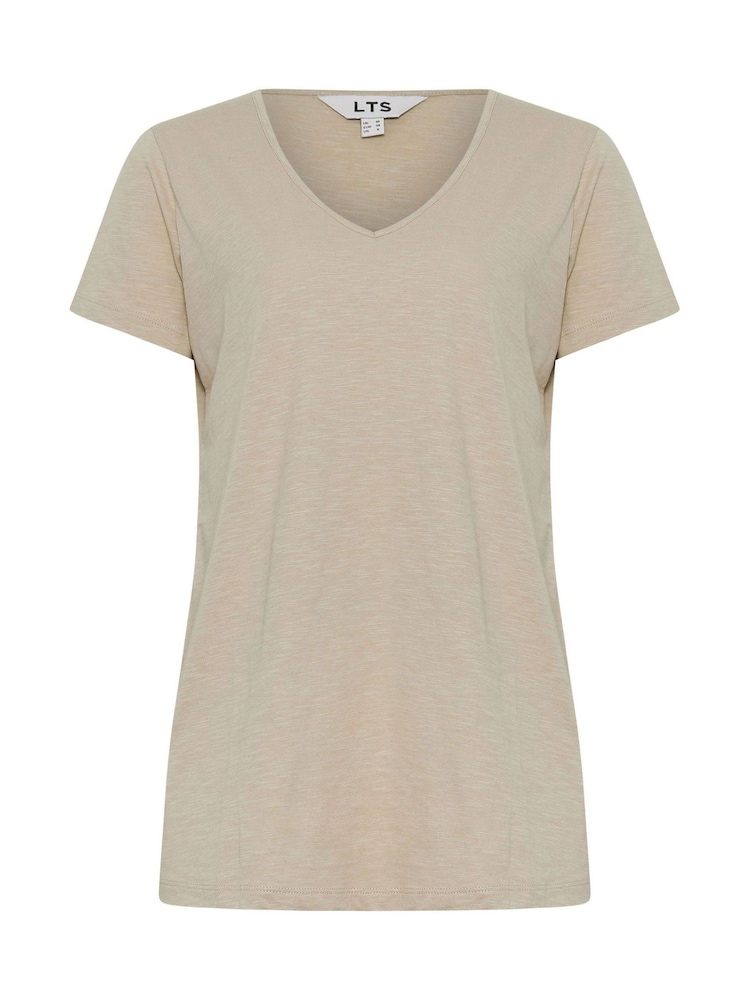 Pack de 2 camisetas de algodón 100 % con cuello en pico y manga corta de Long Tall Sally - Imagen 8 de 8