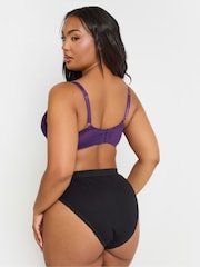M&Co Purple Florence Floral Embellished Underwired Bra 2 Pack - Image 4 of 8