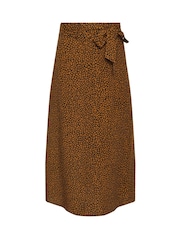 M&Co Black Mini Animal Belted Midi Skirt - Image 5 of 5