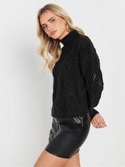 Preto - PixieGirl Petite Cable Jumper - Imagem 1 de 5