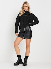 Preto - PixieGirl Petite Cable Jumper - Imagem 2 de 5