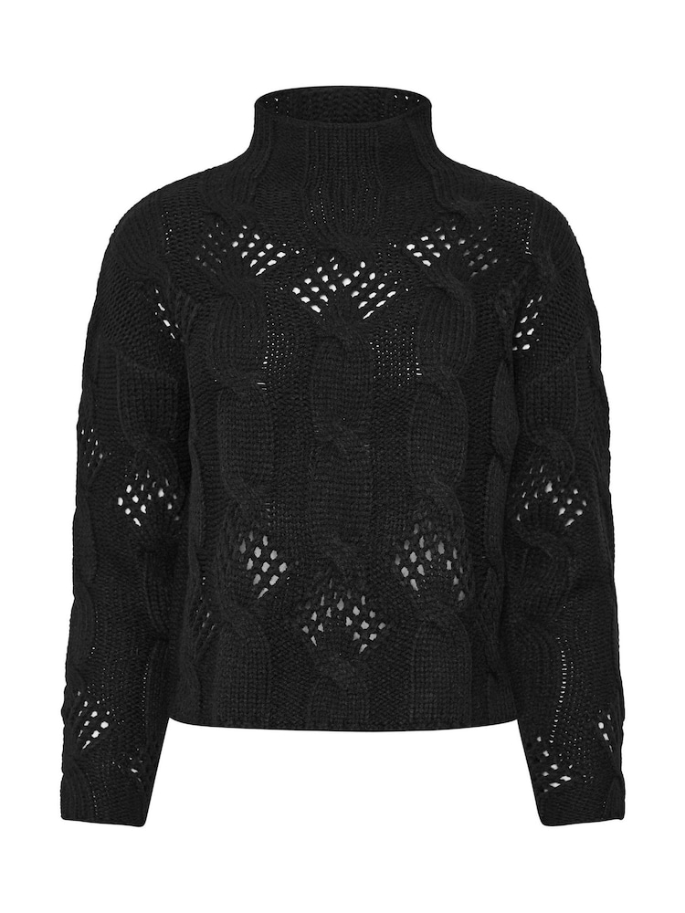 Preto - PixieGirl Petite Cable Jumper - Imagem 5 de 5