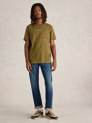 White Stuff Green Life Behind Bars Graphic T-Shirt - Image 1 of 6