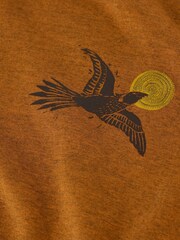 White Stuff Orange Hawk Graphic T-Shirt - Image 6 of 6