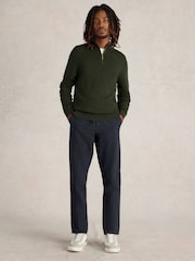 White Stuff Green Newport Merino Funnel Jumper - Image 1 of 4