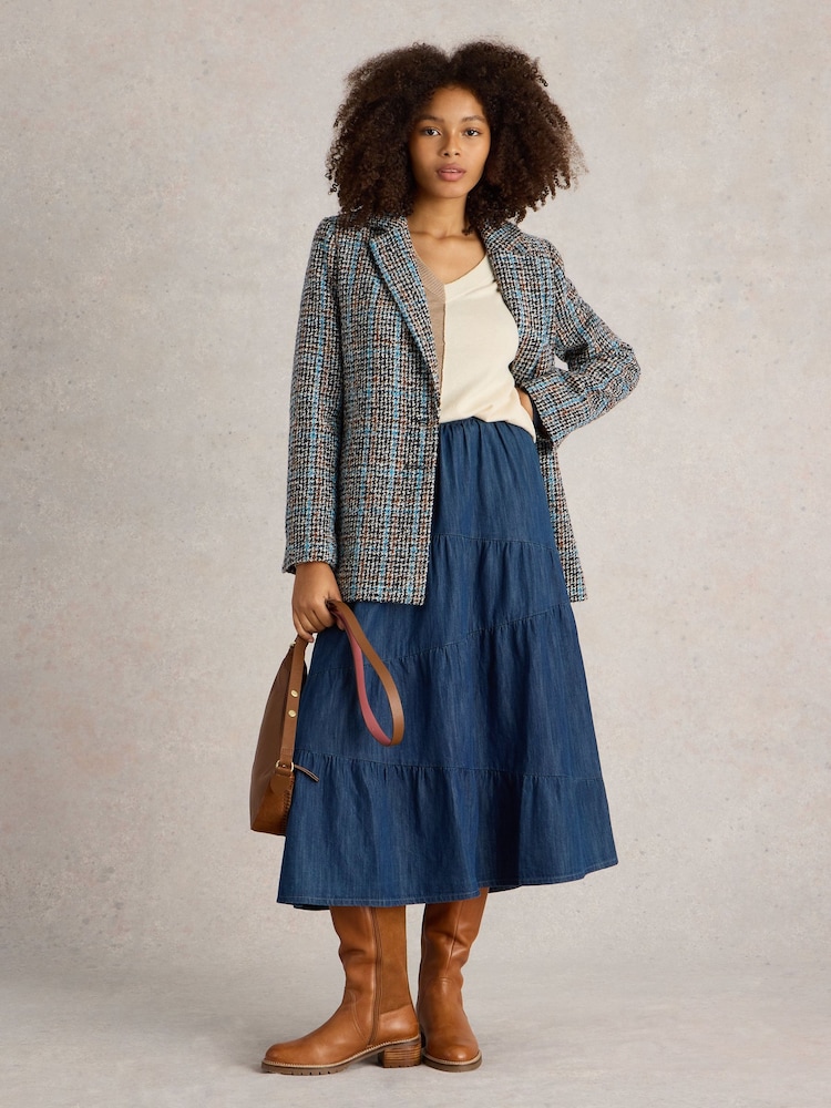 White Stuff Grey Aspen Check Jacket - Image 1 of 6