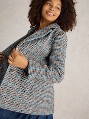 White Stuff Grey Aspen Check Jacket - Image 4 of 6