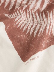 White Stuff Natural Leaf Graphic 100% Cotton T-Shirt - Image 6 of 6