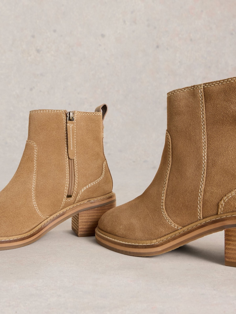 White Stuff Brown Cleo Block Heel Boots - Image 4 of 4 White Stuff Brown Cleo Block Heel Boots - Image 4 of 4