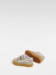 Vans Brown Old Skool Toddler Trainers - Image 3 of 4
