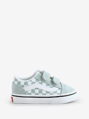 Vans Grey Checkered Old Skool Toddler Trainers - Image 1 of 6