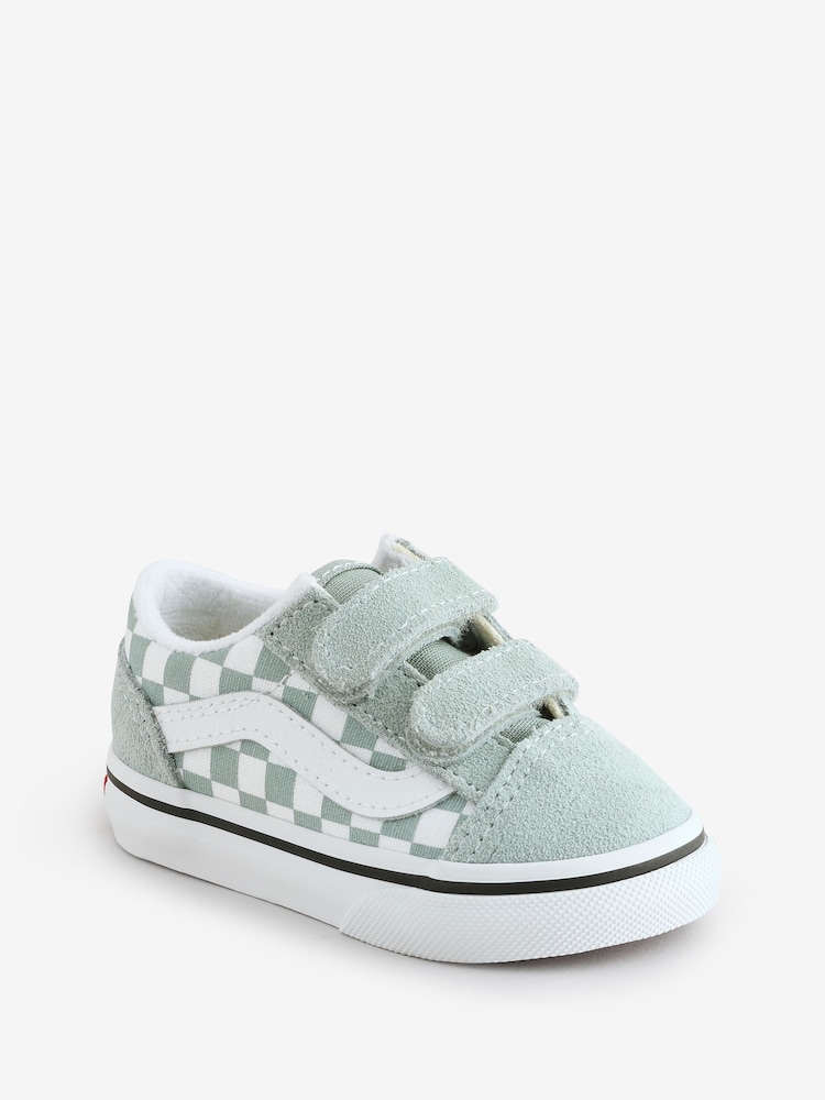 Vans Grey Checkered Old Skool Toddler Trainers - Image 2 of 6