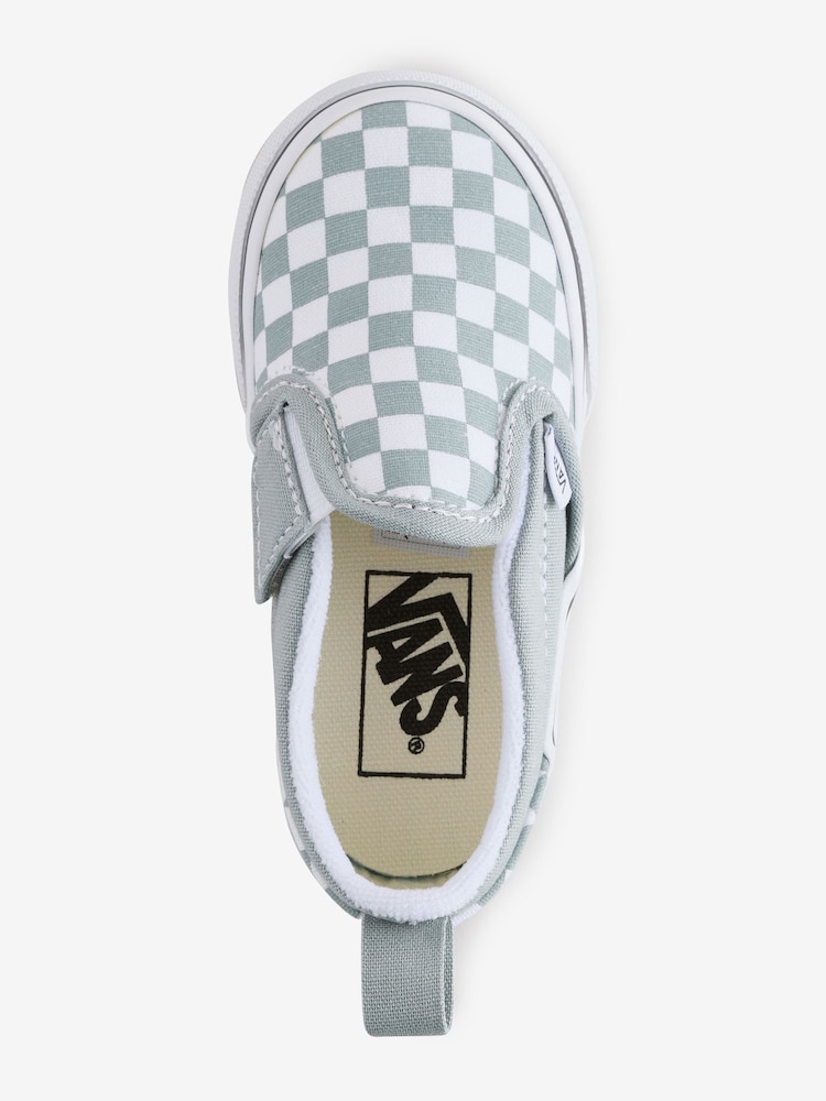 Vans Grey Slip On Toddler Trainers - Image 2 of 4