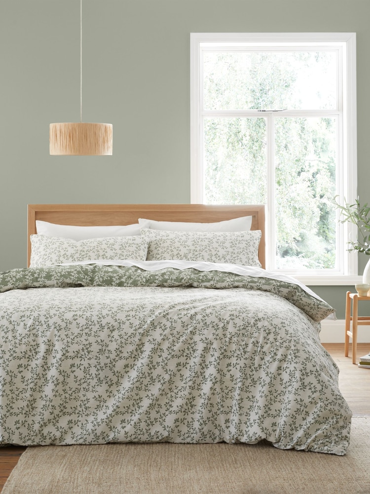 Bianca Shadow Leaves Floral Duvet Cover Set - Изображение 2 из 4