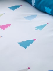 Catherine Lansfield Multicolour Christmas Tree Brights Reversible Duvet Cover Set - Image 3 of 4
