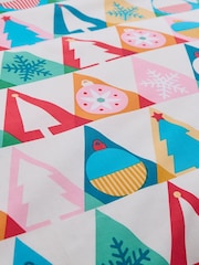Catherine Lansfield Рождество Geo Brights Двусторонний пододеяльник Set - Изображение 4 из 4