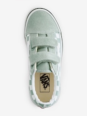 Vans Grey Checkered Old Skool Youth Trainers - Image 3 of 4