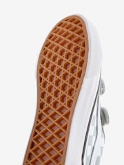 Vans Grey Checkered Old Skool Youth Trainers - Image 4 of 4
