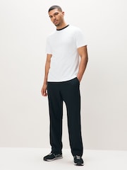 Blanco - Lyle & Scott Cotton Contrast Collar Superfine T-Shirt - Imagen 1 de 4