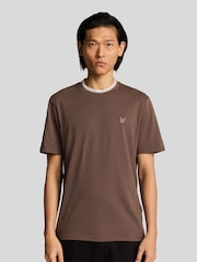 Lyle & Scott Purple Cotton Tipped Superfine T-Shirt - Image 1 of 4
