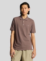 Lyle & Scott Brown Superfine Polo Shirt - Image 3 of 4
