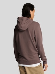 Lyle & Scott Brown Cotton Superfine Pullover Hoodie - Image 3 of 4