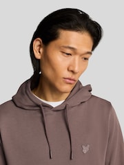 Lyle & Scott Brown Cotton Superfine Pullover Hoodie - Image 4 of 4