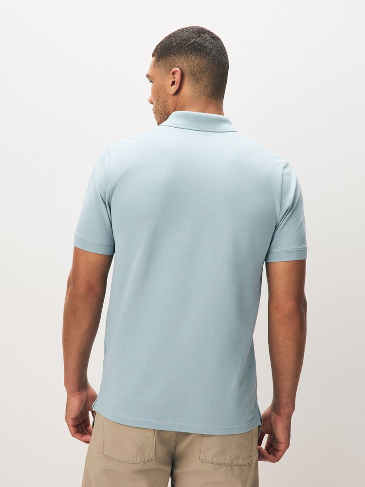 Lyle & Scott Blue Chrome Superfine Polo Shirt - Image 2 of 3