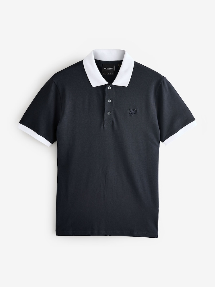 Lyle & Scott Blue Superfine Ringer Polo Shirt - Image 1 of 1