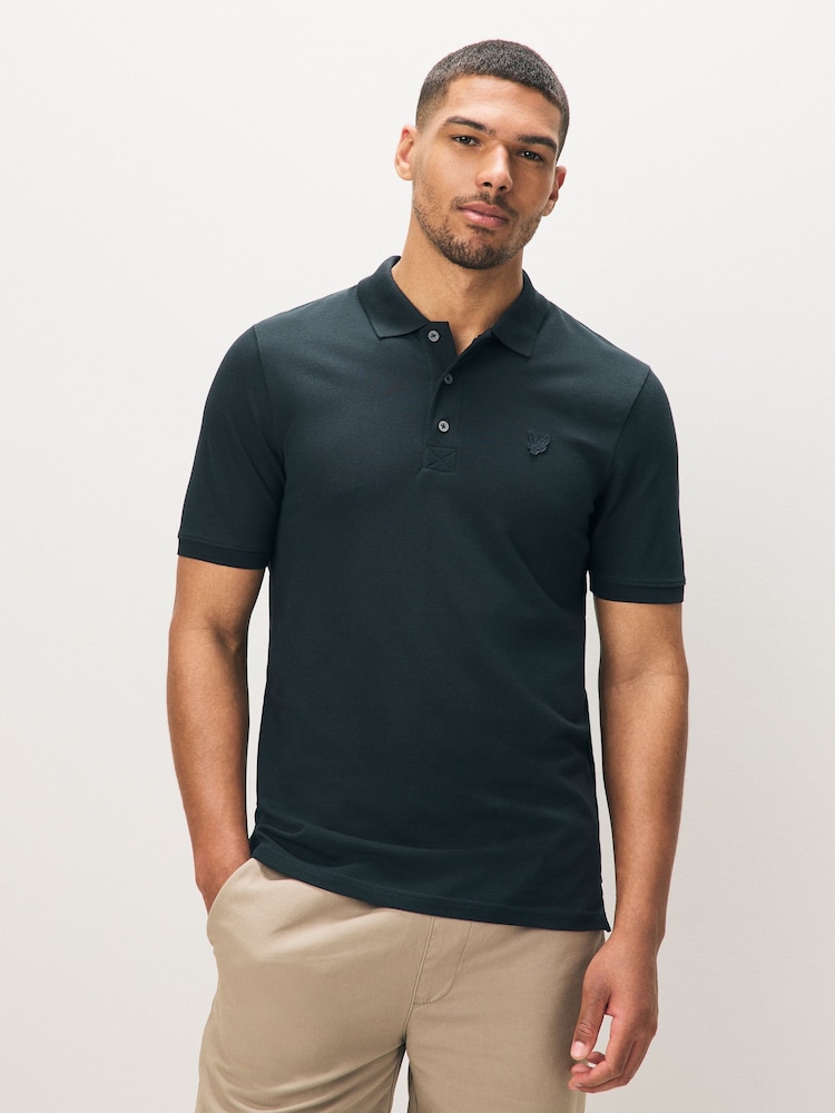 Lyle & Scott Blue Superfine Polo Shirt - Image 1 of 4
