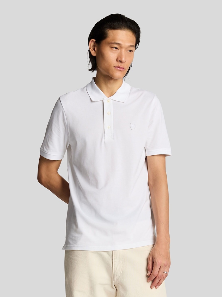 Lyle & Scott White Superfine Polo Shirt - Image 1 of 4