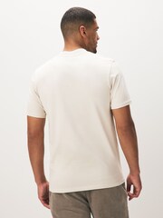 Lyle & Scott Natural Cotton Tipped Superfine T-Shirt - Image 2 of 3