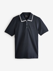 Lyle & Scott Blue Tipped Superfine Polo Shirt - Image 1 of 1