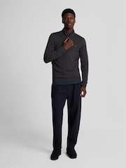 Lyle & Scott Blue Tonal Easy Care Poplin Shirt - Image 2 of 5