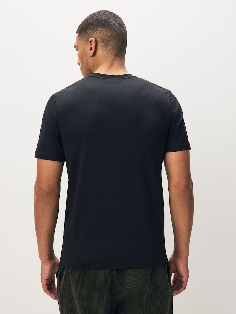 Lyle & Scott Black Cotton Superfine T-Shirt - Image 2 of 5