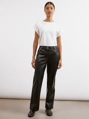 Albaray Faux Leather Black Jeans - Image 1 of 4