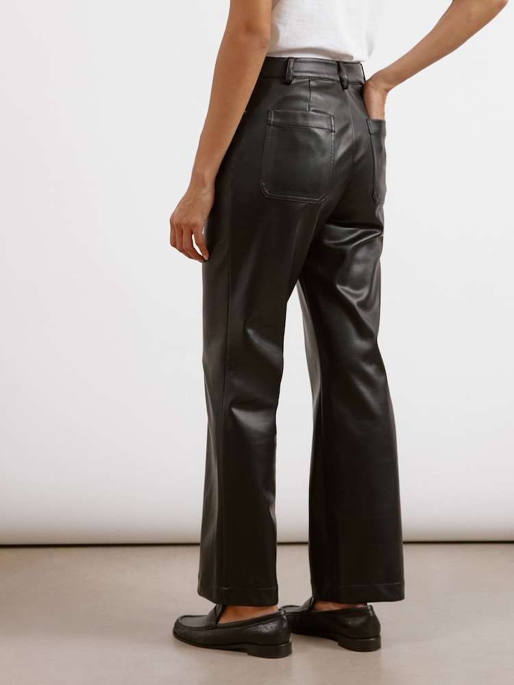 Albaray Faux Leather Black Jeans - Image 2 of 4