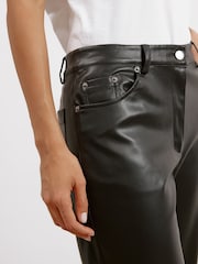 Albaray Faux Leather Black Jeans - Image 3 of 4