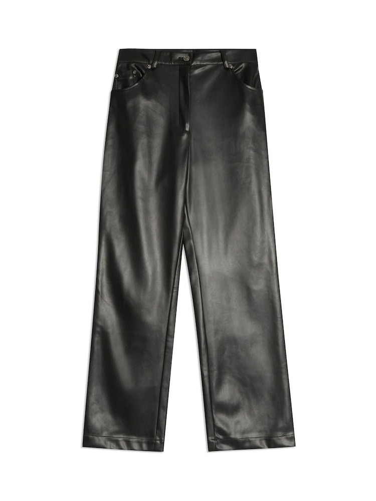Albaray Faux Leather Black Jeans - Image 4 of 4