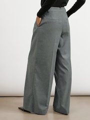 Albaray Grey Flannel Pleat Front Trousers - Image 2 of 4