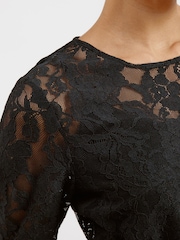 Albaray Schwarzes Top mit Spitze - Bild 3 von 6