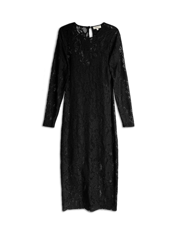 Albaray Lace Maxi Black Dress - Image 4 of 4