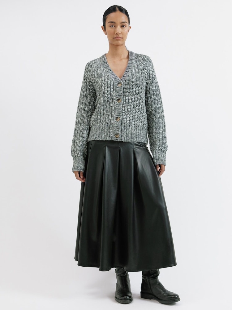 Albaray Grey Chunky Rib Cardigan - Image 1 of 5
