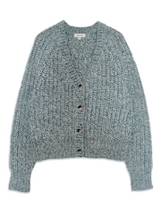 Albaray Grey Chunky Rib Cardigan - Image 5 of 5