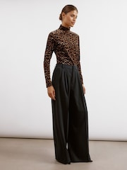 Albaray Animal Velvet Brown Top - Изображение 4 из 6