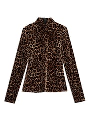 Albaray Animal Velvet Brown Top - Изображение 6 из 6