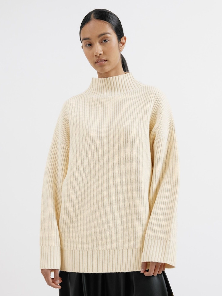 Albaray Cream Fishermans Rib Jumper - Image 1 of 5 Albaray Cream Fishermans Rib Jumper - Image 1 of 5
